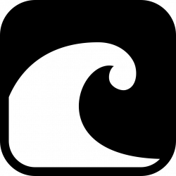 Tsunami Huge Ocean Wave In A Rounded Square Svg Png Icon Free ...