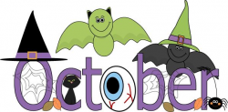 October Word Clipart