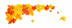 Orange Fall Leafs Png Clipart Picture - Thank You Message ...