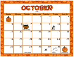 Download october calendar 2016 for kids clipart Calendar ...