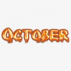 October Month Clip Art - October Clipart , Transparent ...