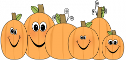 October pumpkins clipart - ClipartAndScrap
