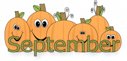 September pumpkins | Clip Art-Months | Hello september, Art ...
