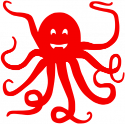 Clipart - Cute Octopus