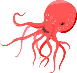 Free photo Octopus Squid Red Cuttlefish Cartoon - Max Pixel