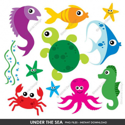 Under The Sea Clipart, Sea Animal Clip Art, Ocean Clipart ...