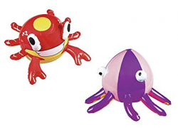 Amazon.com: Kids Summer Splash ~ Inflatable Octopus & Crab ...