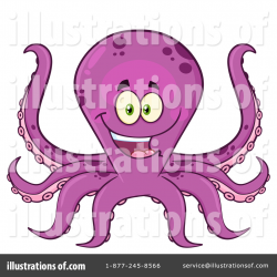 Octopus Clipart #1458799 - Illustration by Hit Toon