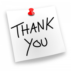 Clipart - Thank You Pinned