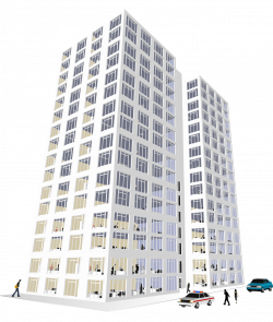 Office Building Clip art - White skyscrapers street 1199*1418 ...