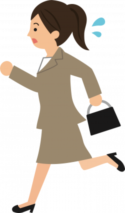 Clipart - Late for Work (#2)