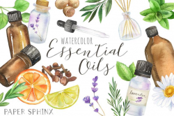 Essential Oils Clipart | Natural Oil Clipart - Diffuser, Oil Bottles, Dried  Herbs, Lavender, Tea Tree, Cloves, Rosemary, Basil, Allspice