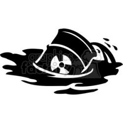 oil spill polluting the water clipart. Royalty-free clipart # 386110