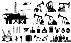 Oilfield Silhouettes Vector EPS Free Download, Logo, Icons ...