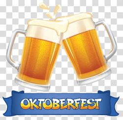 Beer mug illustration with oktoberfest text overlay, Beer ...