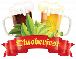 Oktoberfest Red Banner Beers and Malt PNG Clipart Picture | Gallery ...