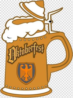 German cuisine Beer stein Oktoberfest , beer transparent ...