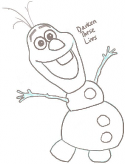 How to Draw Olaf the Snowman from Frozen with Easy Steps ...