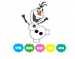 Disney Frozen Olaf Snowman-SVG-DXF-PNG-Jpeg-pdf-Digital File  Download-Vector Cut File-Silhouette Cricut Design-Vinyl Decal-Heat Transfer