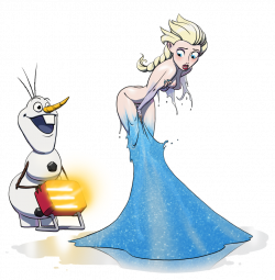 Elsa's dress is melting (NSFW) : EVEX