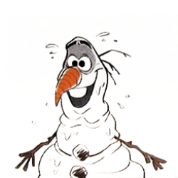 Melting Olaf Clipart - Clip Art Library