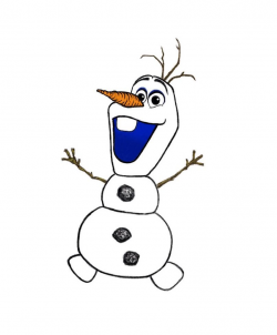 2d drawing of Olaf from the movie Frozen. (Procreate App ...