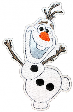 Olaf Snowman Patch Frozen Disney Character Movie Craft Apparel Iron On  Applique