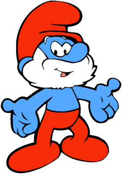 Papa Smurf | Storytime theme mustaches, beards or bad hair | Pinterest