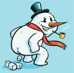 snowman-poop-making-marshmallow-treats-vector-id165969357 ...