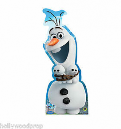 Details about OLAF SNOWMAN FROZEN FEVER LIFESIZE CARDBOARD STANDUP STANDEE  CUTOUT POSTER PROP