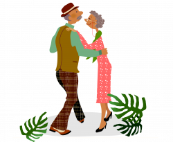 Royalty-free Stock illustration Clip art - An elderly couple 2413 ...