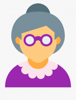 Woman Computer Old Age Icons Png Free Photo Clipart - Old ...