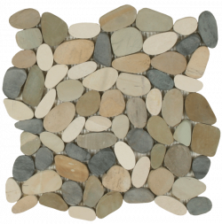 Sliced Pebbles - Botany Bay Blend (Olive/Cream/Black) | Maniscalco