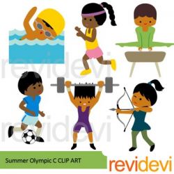 Sport clip art - Summer Olympic clipart by revidevi | TpT