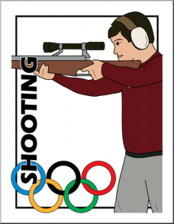 Clip Art: Summer Olympics Event Illustrations: Shooting ...