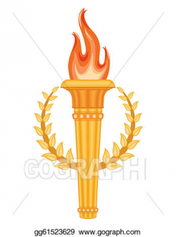EPS Illustration - Greek olympic torch. Vector Clipart ...
