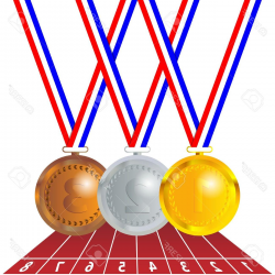 Best Olympics Clipart Olympic Medals Drawing