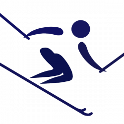 Blue Skiier Clip Art at Clker.com - vector clip art online, royalty ...