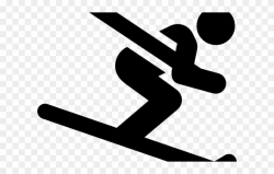 Skiing Clipart Stickman - Olympic Skiing Icon - Png Download ...