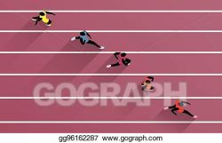 Vector Illustration - Olympic games track and field. EPS ...
