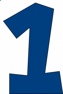 Number One (muted Blue) Clip Art at Clker.com - vector clip art ...