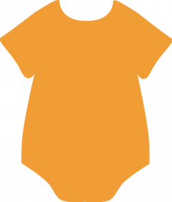 Orange Onesie Clip Art - Orange Onesie Image