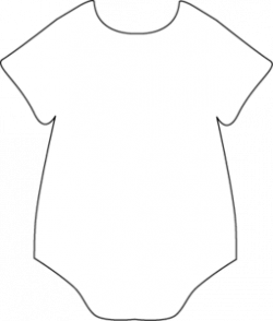 Onesie Black White Image - use for onesie cutouts | Parties ...