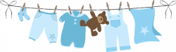 Baby Clothesline Clipart | Free download best Baby ...