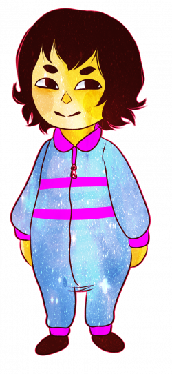 What if Frisk has been wearing a onesie the whole...