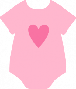 Pink Baby Clothes Clipartpink Heart Onesie Clip Art Pink ...