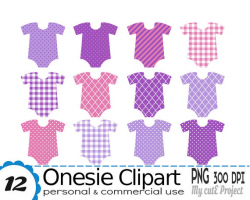 Onesies Clipart - Baby Shower Clip Art - New Baby Clothes ...