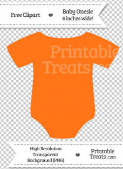 Pumpkin Orange Baby Onesie Clipart — Printable Treats.com