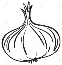 Onion Clipart Black And White - Letters