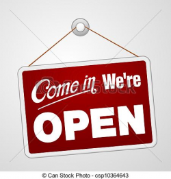 We Are Open Clipart